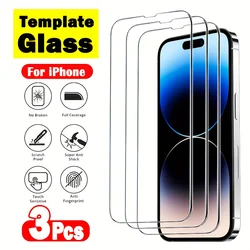 Premium Tempered Glass Screen Protector Set - 3 Pack - Tempered Glass (iPhone 16 Plus)