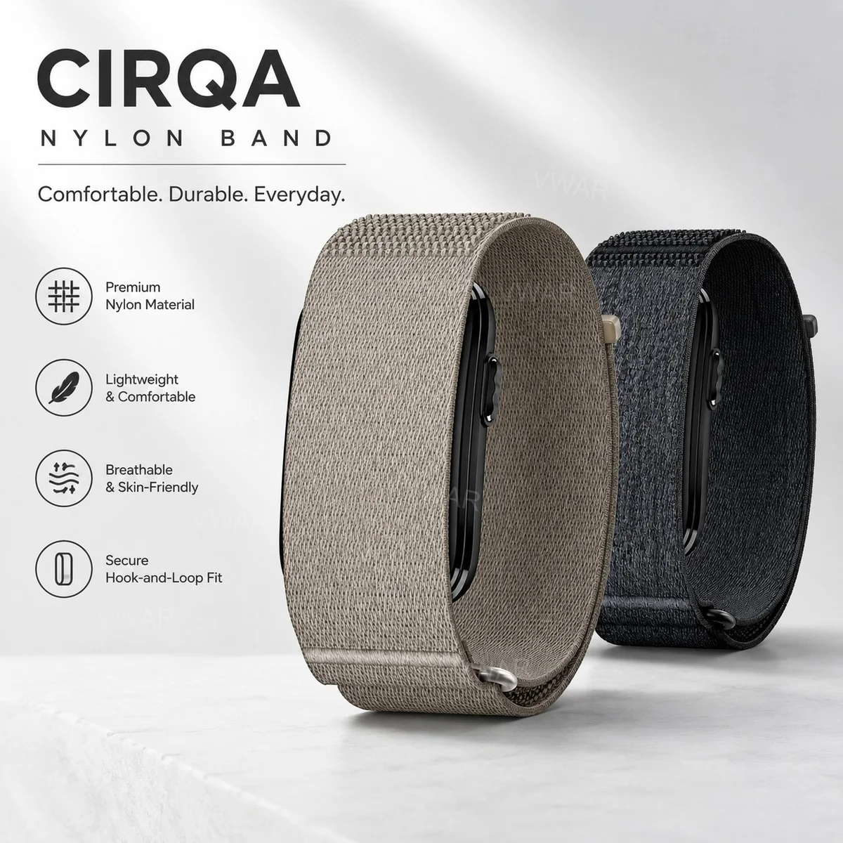 Breathable Nylon Sport Wristband - Light Strap