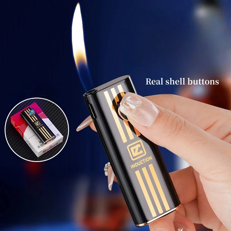 

New Creative Cat Eye Metal Outdoor Lighter Open Flame Inflatable Lighter Ignition Tool Portable Men's Gift Hot Style