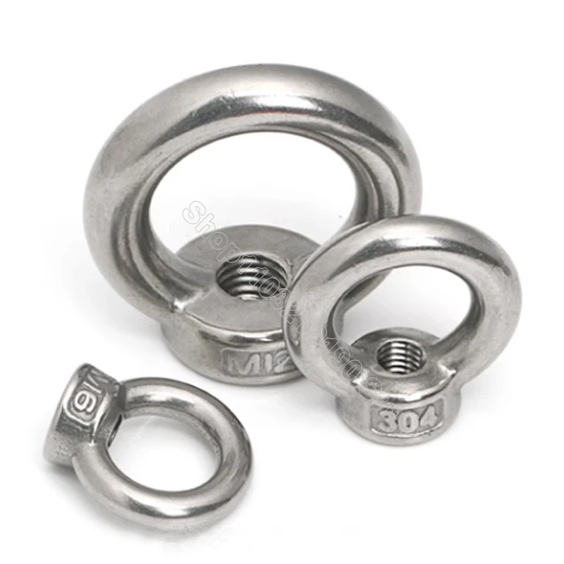 Stainless Steel M10 Eye Nut Provides A Secure Fixing Point To Attach Rope Or Cables Female - View #7