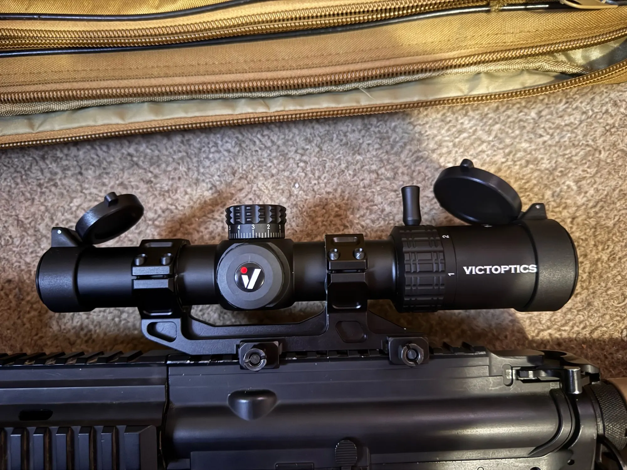 VictOptics S6 1-6x24 SFP Riflescope With Red&Green