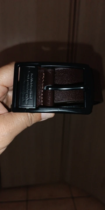 MIDNIGHT SOVEREIGN™ – Black Buckle Genuine Leather Belt photo review