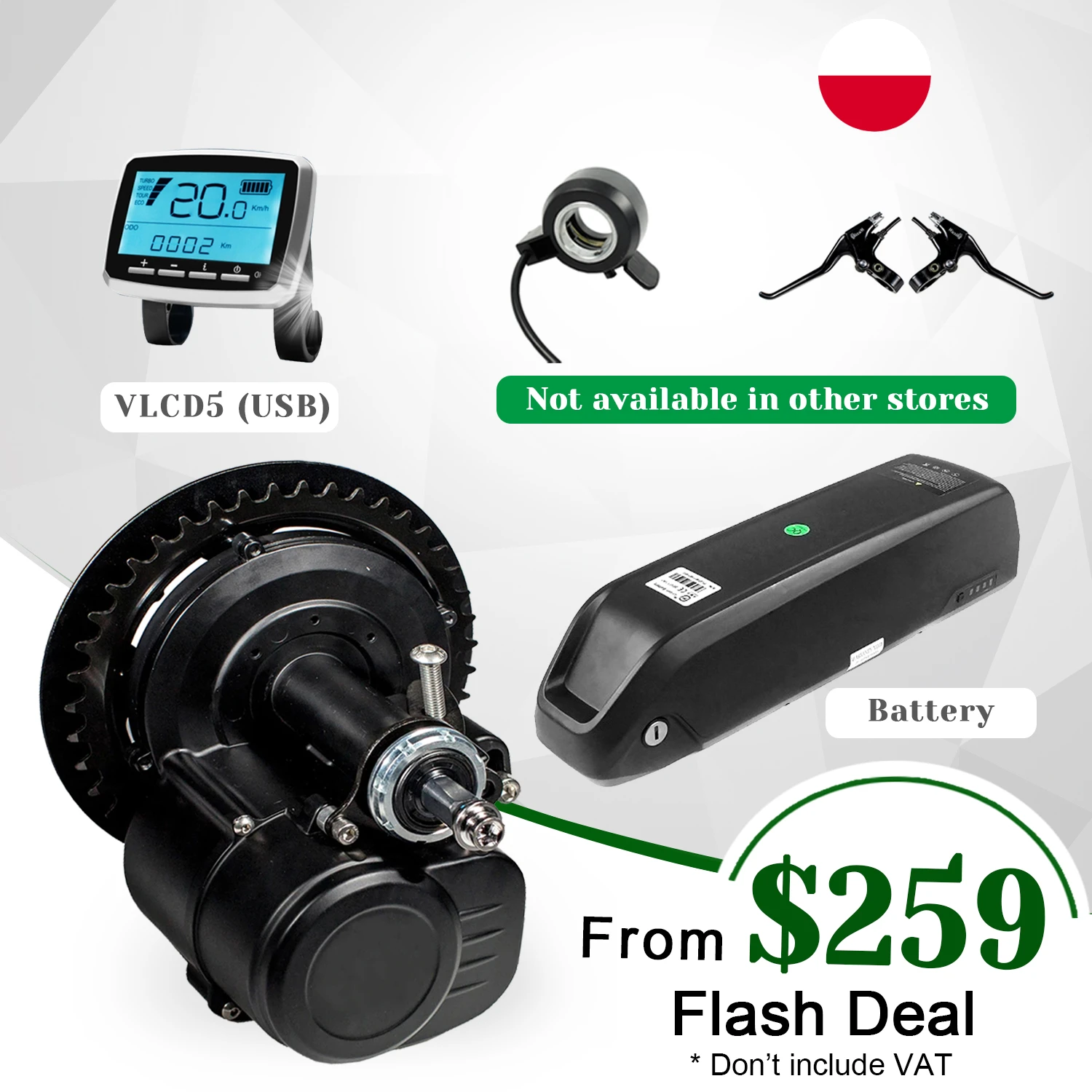 Mid Drive Ebike Kit Tongsheng Tsdz2 Motor Electric Bicycle Ebike