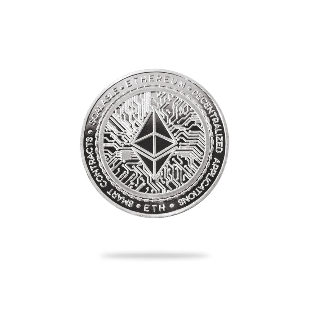 Ethereum Eth Moeda ed Crypto Moeda Física Colecionável Criptomoeda 10 Unidades Pacote - Imagem 4