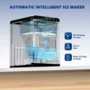 SIMZLIFE Nugget Ice Maker Countertop,43bs/24H,Self-Cleaning Pellet Ice Machine with Ice Scoop&Basket for Home/Kitchen/Party 4