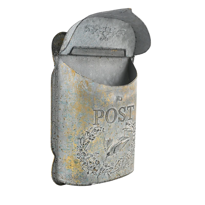 Description Picture 6 of itemHome and Office Retro Rustic Mailbox Outdoor Metal Mailbox For Storing Messages Leaving Message Decorate
