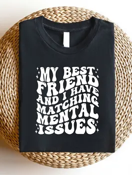 Women's Casual Letter Print Short Sleeve Shirt, Women Comfortable Graphic T-Shirt, Friends Tee AE24 2