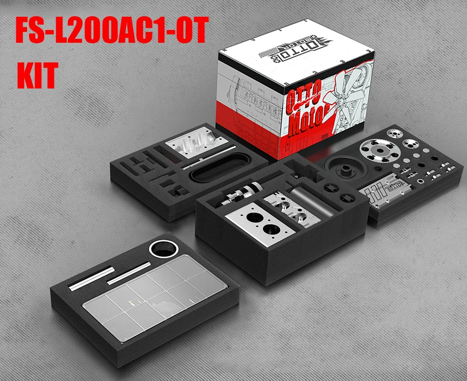 FS L200AC TOYAN ENGINE Air Cooled Nitro Engine Twin Cylinder 4 Stroke Engine DIY Kit Model Toy IN STOCK