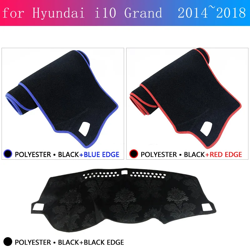 Armaturenbrett Abdeckung Bord Matte Teppich Dashmat Pad für Hyundai i10  Grand 2014 ~ 2018 2015 2016 2017 Anti-schmutzig Sonnenschutz Auto aufkleber  Teppich Zubehör - AliExpress