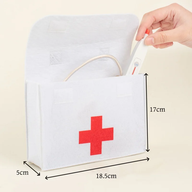 Wooden Doctor Kit For Kids,Pretend Playset For Toddlers With Medical Bag For Boys and Girls Fun Role Playing Game 4