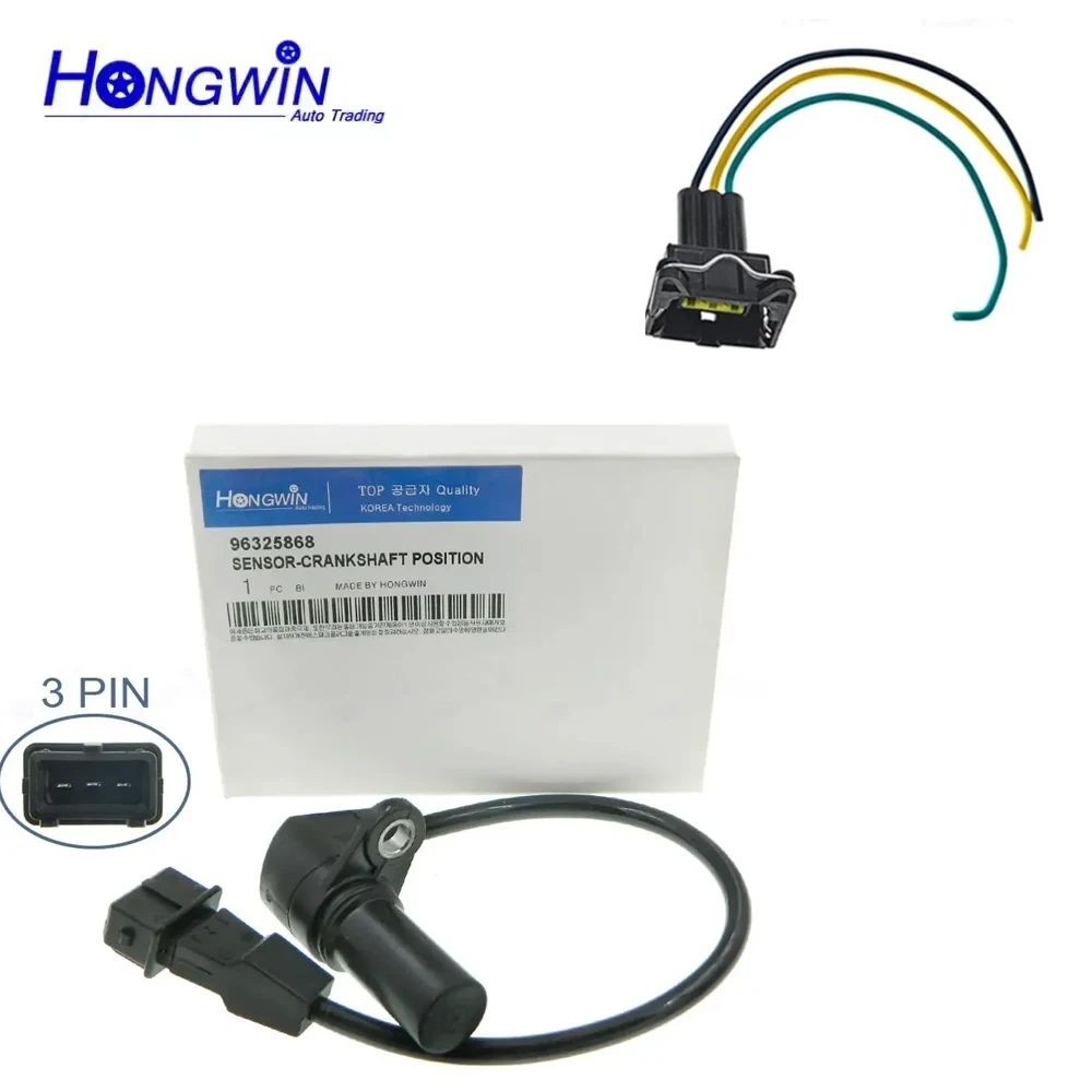 ぬ 96325868 Crankshaft Position Sensor & Plug For Chevrolet
