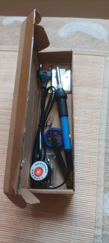 Soldador eléctrico de temperatura ajustable de 60W UE 220V / ☆ Enchufe estadounidense es de 110 V ☆ Soldador de hierro DIY para reparación photo review