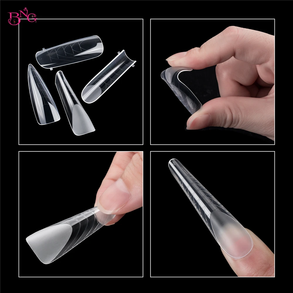 98/120PCS Dual Forms Nail Gel Molds for Nail Extensions