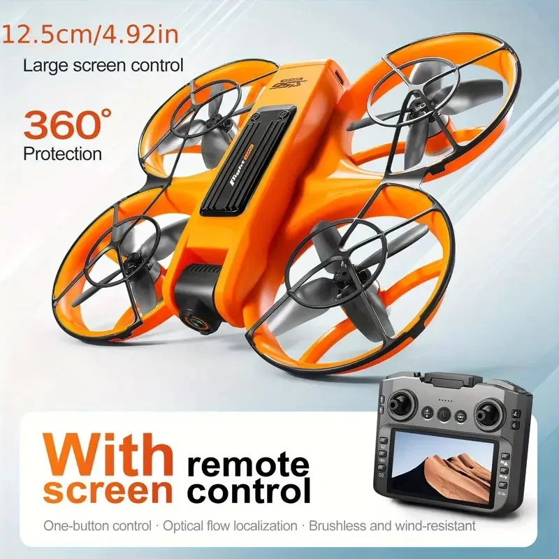 Drone S156 Orange 3 Batteries 1800mAh WiFi FPV Rechargeable