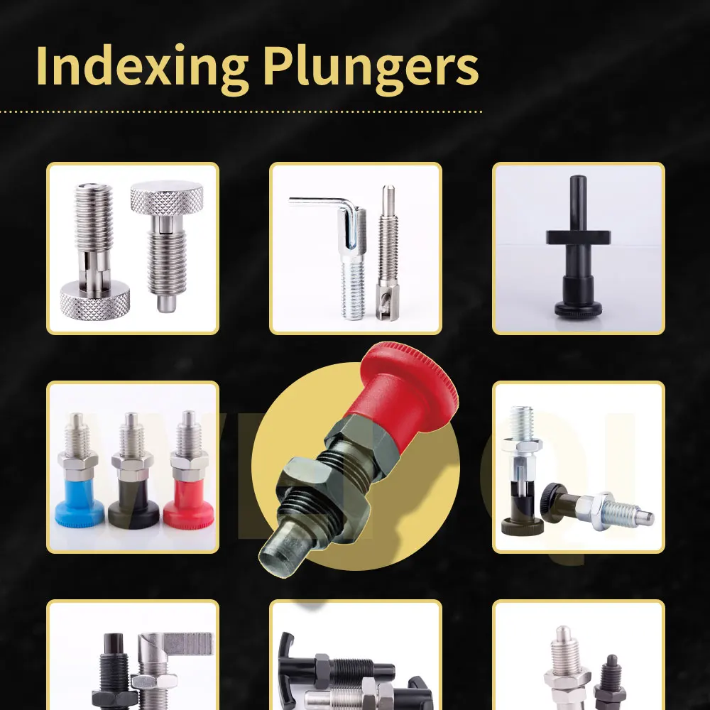 Description Picture 3 of itemFactory Supply Locking Plunger Retractable Pen Principle Push Knob Indexing Bolts With Nut
