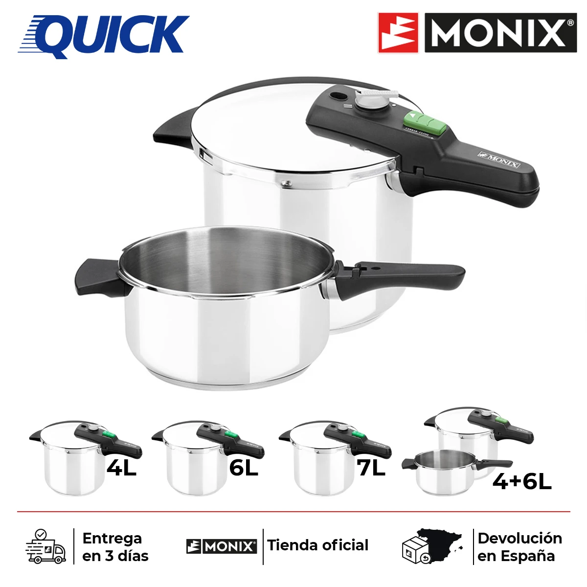 Olla presión 6l Quick Monix