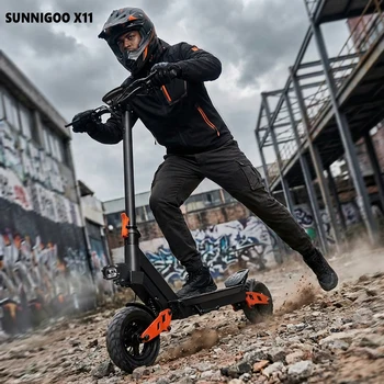 SUNNIGOO X11 Scooter Elettrico Per Adulti 48V 15AH Forte Capacità di Arrampicata 50 km/h Velocità 10 pollici Pneumatico Fuoristrada NFC Card Scooter