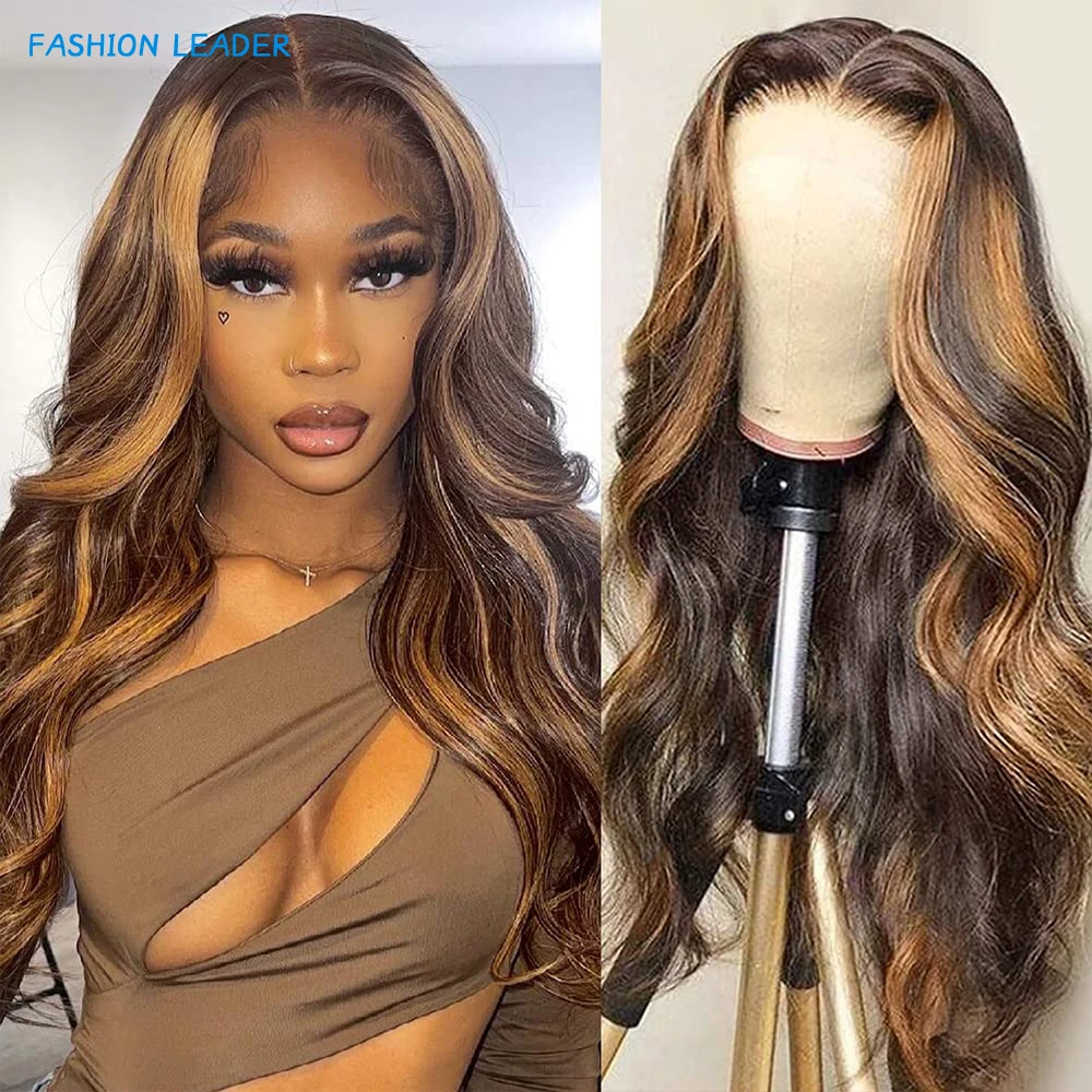 

28 30 Inch Highlight Wig Human Hair Body Wave Lace Front Wig Brazilian Colored Blonde Wigs For Black Women Human Hair Wigs
