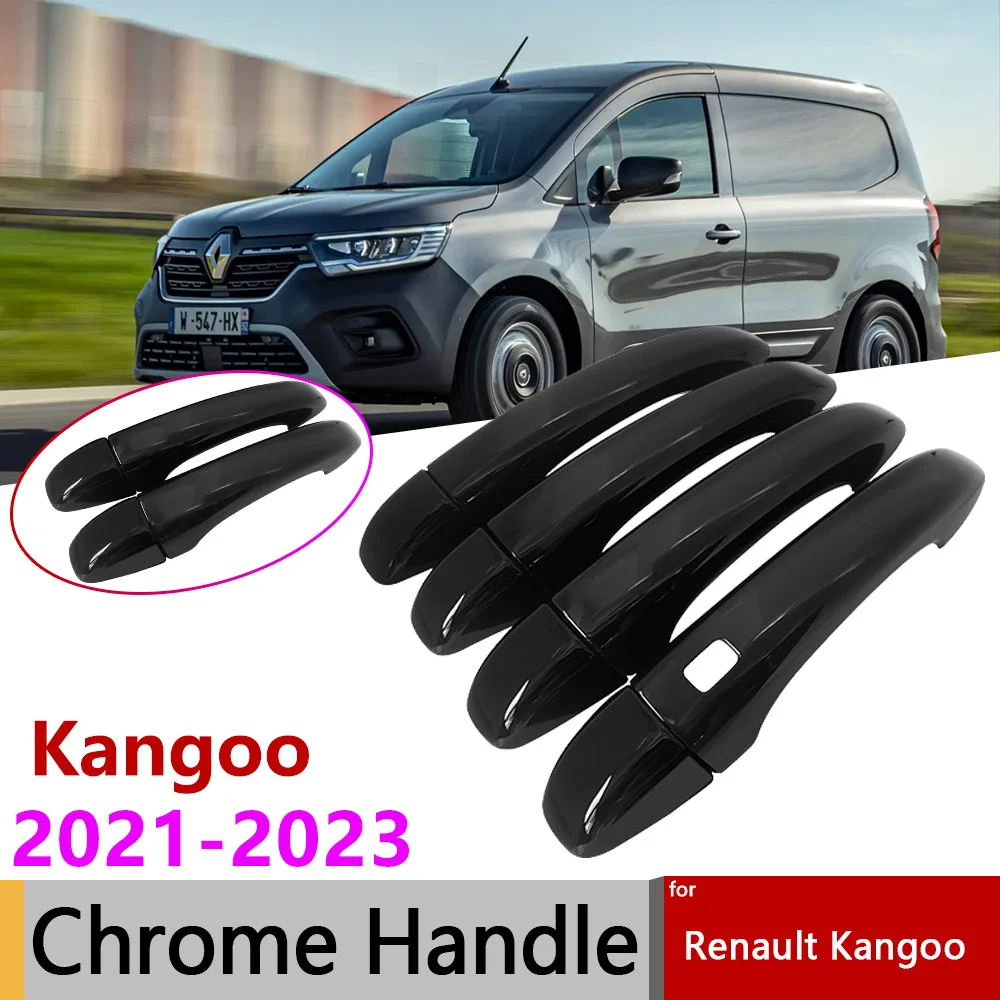 

Resistant for Renault Kangoo Mercedes-Benz Citan T-Class EQT 2021~2023 Gloss Black Door Handle Cover Car Exterior Accessories