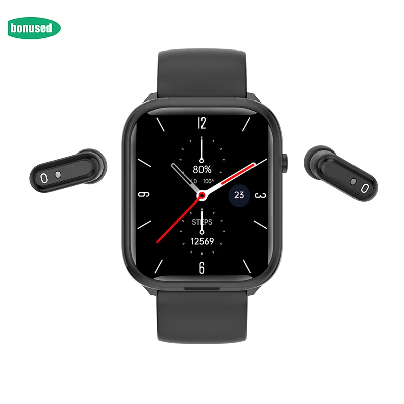 

2023 TWS 2 In 1 Bluetooth Call Music X8S Smart Watch For Android IOS Headset Wireless Earbuds Sports Fashion Smartwatch