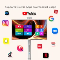 2025 populaire 32 pouces batterie-puissance Android 13 Stand By Me Tv dans le cellule écran tactile salle de sport jeu salle en direct Smart Tv 4