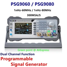 Générateur de Signal Programmable PSG9080 80 80M, forme d'onde arbitraire, compteur de fréquence, commande numérique, DDS, générateur de fonction à double canal