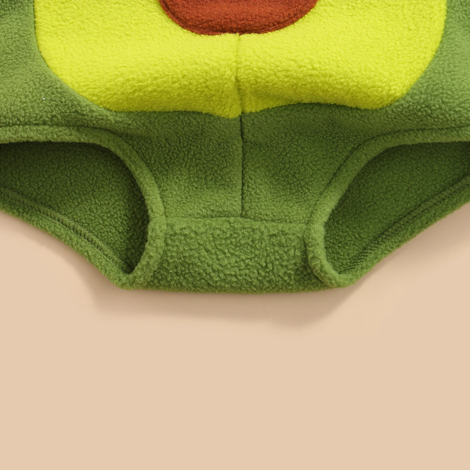 New Infant Kids Baby Boys Girls Long Sleeve Jumpsuit Hooded Romper Avocado Cartoon Fall Winter Flannel Jumpsuit Clothes 0-24M