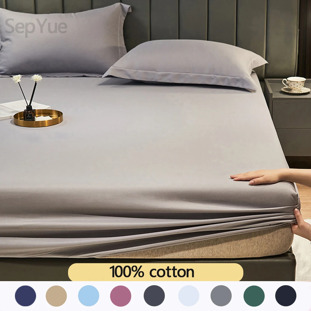 Cotton Bedsheets Set Pillows Case King Size 100 Cotton Fitted Bed