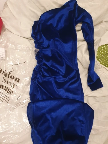 Women Elegant Long Sleeve Party Evening Velvet Bodycon Split Pencil Midi Dress Spring Autumn Clothes photo review