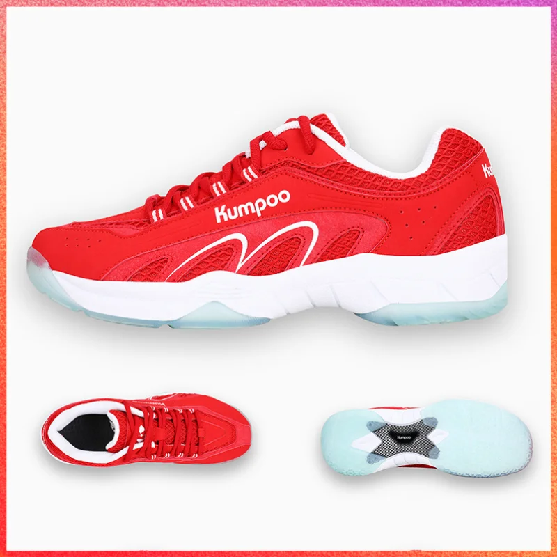 2024 Kumpoo Size 32-45 Breathable Badminton Shoes Men Sneakers Indoor Court Sports Shoe White Anti-Slippery Running shoes