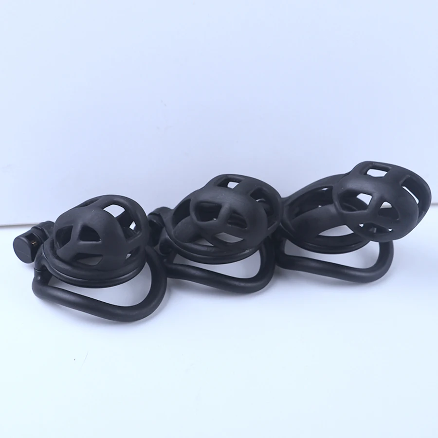 2025 men's chastity lock black smooth SM erotic sex toys Valentine's Day gift (purchased separately with chastity lock str