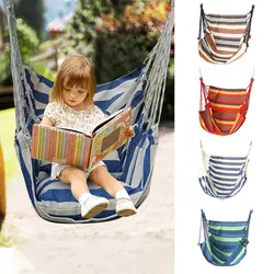 1pc Outdoor Hammock Chair Canvas Leisure Swing Chair Dormitory Hammock Swing Rocking Chair(With Storage Bag No Pillow Or Cushion