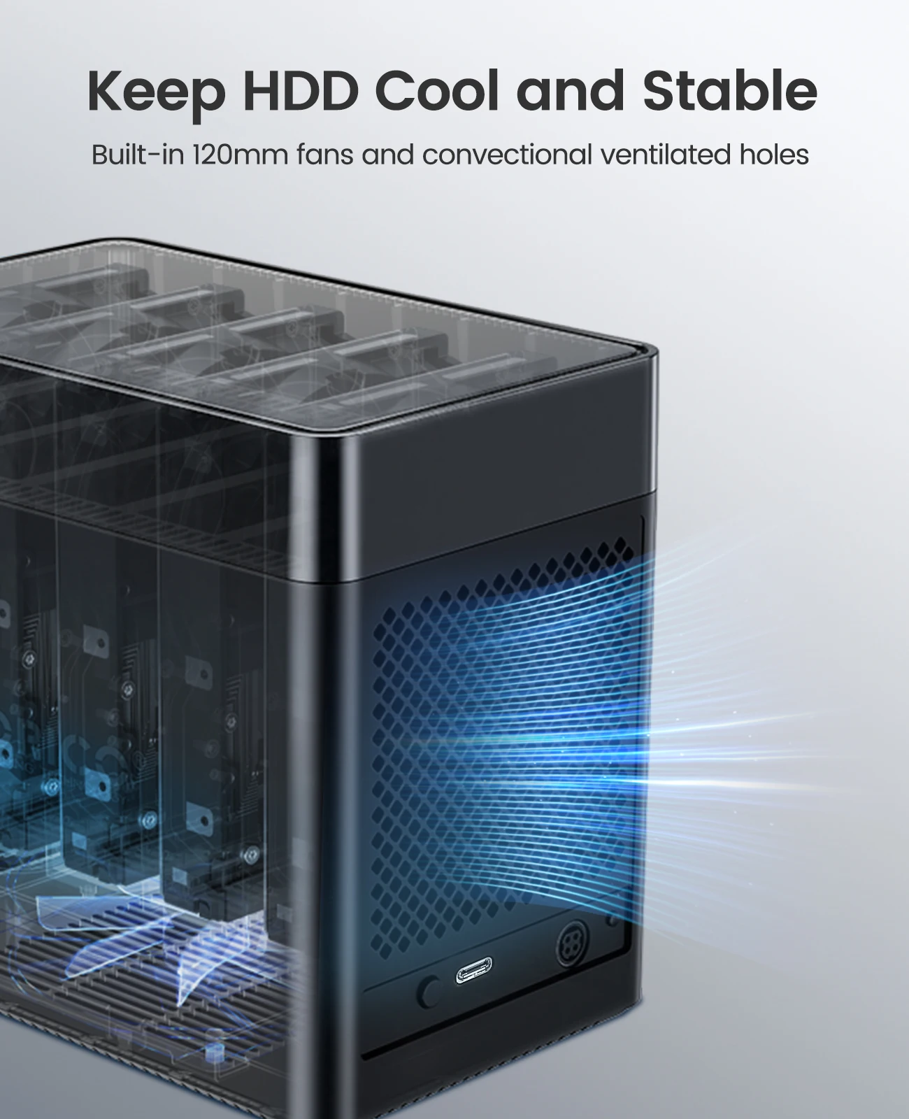 【短期】ATLAS 5Bay SATA HDD Enclosure ver2.0 オールアルミボディのHDDケース「ATLAS 5Bay SATA HDD Enclosure