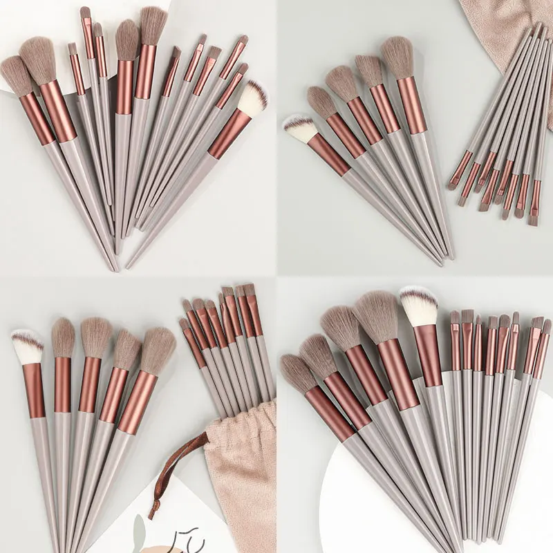 13PCS Makeup Brushes Set Soft Fluffy Cosmetics Foundation Blush Eyeshadow Kabuki Blending Makeup Brush Beauty Tools Kit