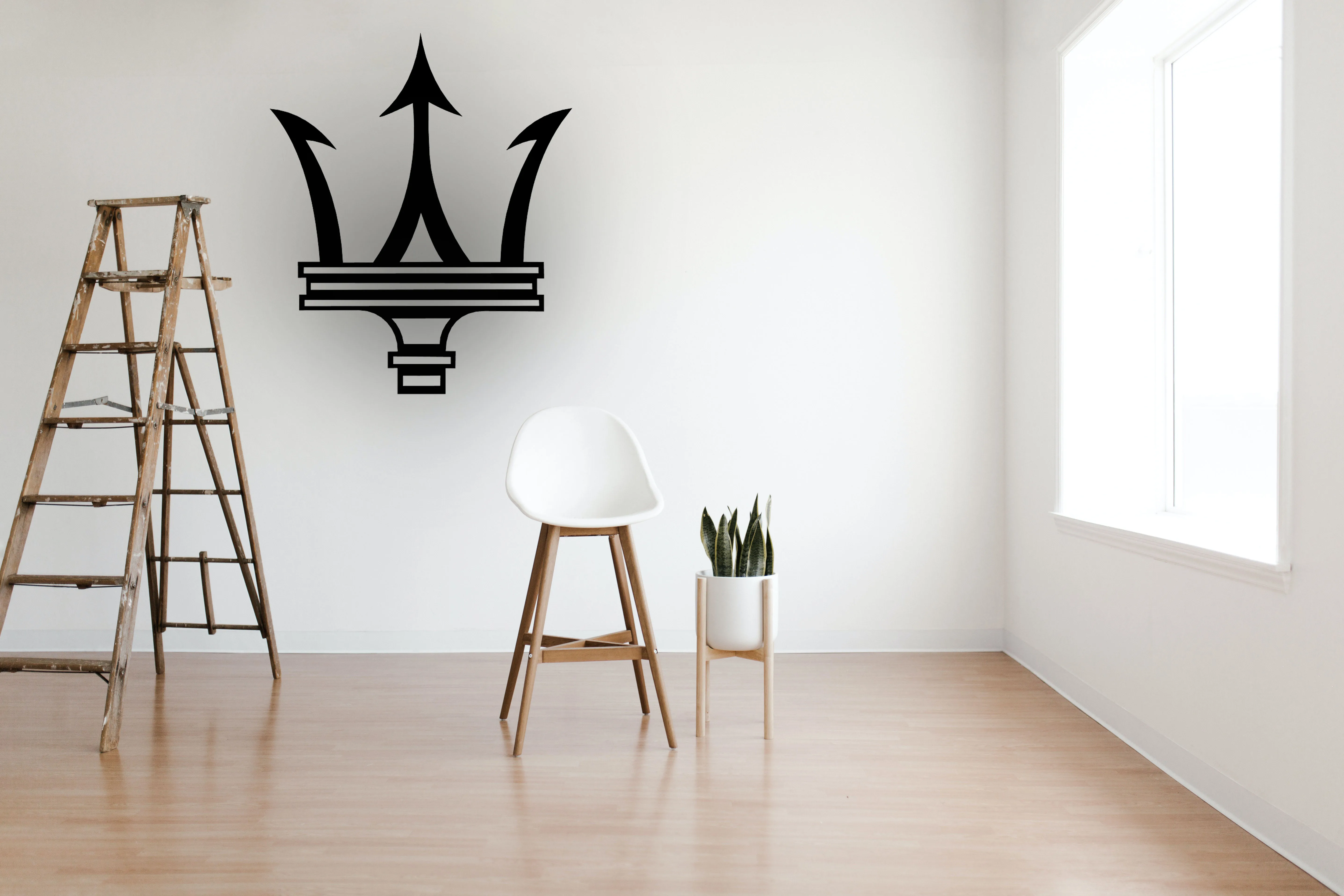 

Maserati Logo Metal Wall Art Decor Picture Decoration Wall Decor Table Hanging Car Fans