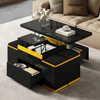 Anajqaqia 100x50x43cm Table basse, table à manger pliante, table d'appoint, multifonctionnelle, réglable en hauteur 1