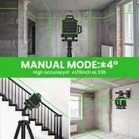 Niveau Laser 4D 16 lignes, ligne verte, auto-nivelant 360, puissance horizontale et verticale, outils de Construction professionnels 2