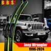 2pcs Wiper Blade For Jeep Wrangler TJ JK JL 1996-2024 Front Windshield Wiper Blades Windscreen Window Accessories 2020 2021 2022 1