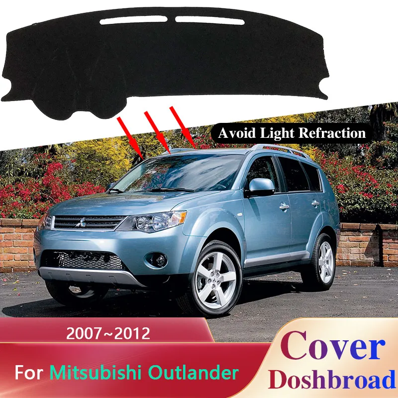 Armaturenbrett Abdeckung Matte Teppich Dashmat für Mitsubishi Outlander  Peugeot 4007 2008 2009 2010 2011 Citroen C-Crosser 2007 ~ 2012 Sonnenschirm  Pad Zubehör - AliExpress