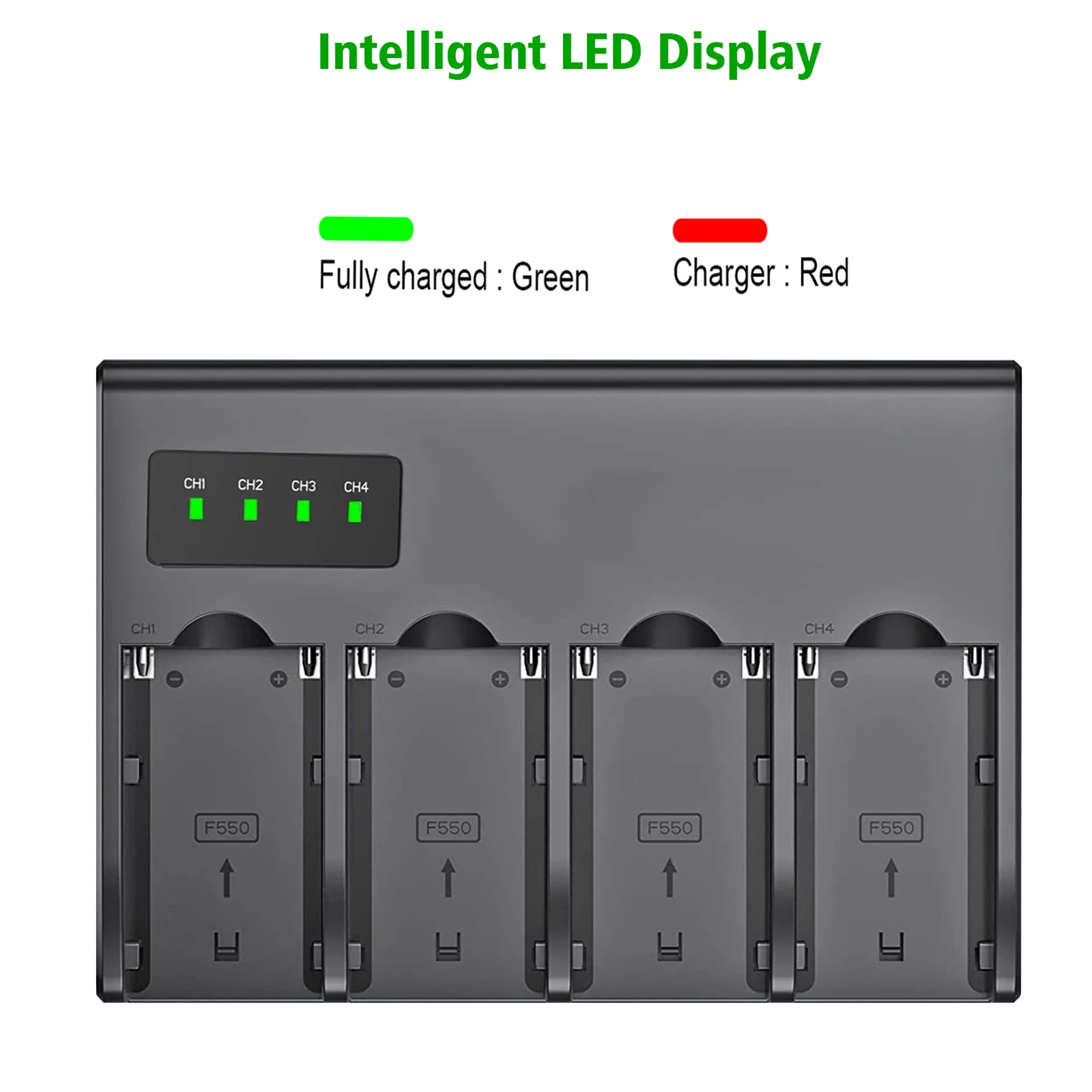 F950 Bateria + LCD Carregador USB Para