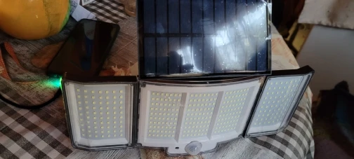 Solar Light Outdoor 328/348 LED Integrated Super Bright Motion Sensor Strong Power IP65 Waterproof 3 Working Modes Garden Wall photo review