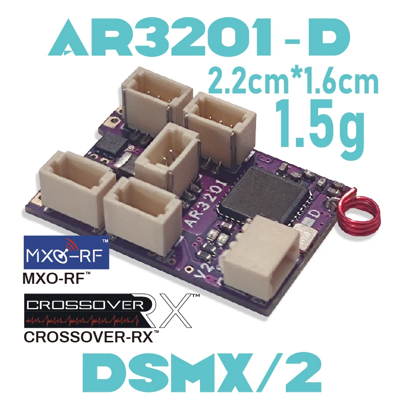 

CROSSOVER-RX AR3201-D(DSMX/2) Built-in2 brushed ESCs/6CH MicroRX/TELEM