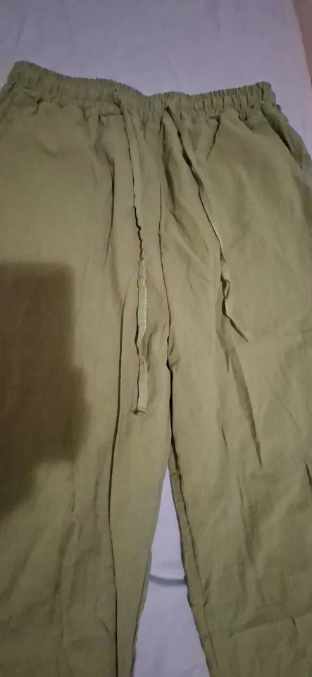 Elegant Cotton Linen Summer Trousers for Women - High Waist Fit photo review