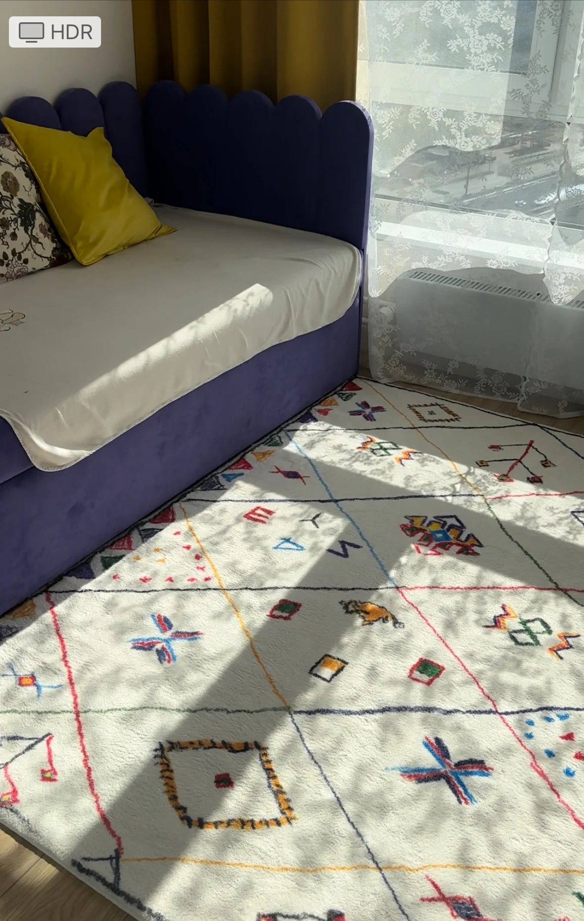 Soft Boho Area Rug, customer photo