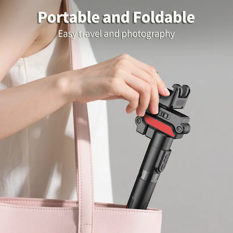 QAML C10 Selfie Stick Tripod & Gimbal With 360° Face Tracking. Includes Remote, Perfect For Live Streaming And All_voghion.com