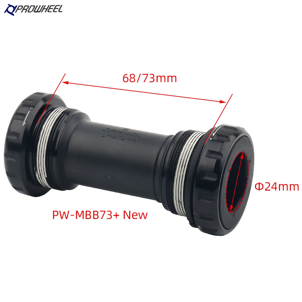 PROWHEEL RBB68/BB68/MBB73/BB73 Bicycle Bottom Bracket Hollowtech Bearing For 68MM 68/73MM Shimano Crank BB bicycle bottom bracket