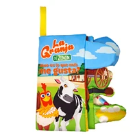 La Granja De Zenon Kids Cloth Book, Kawaii Animal Tear-Free Cloth Book, Toys for Boys and Girls, Birthday Gift 1