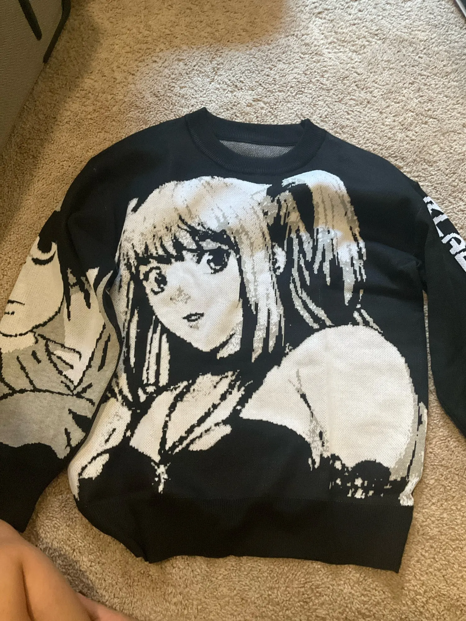 Black Harajuku Sweater - Animecore Aesthetic photo review
