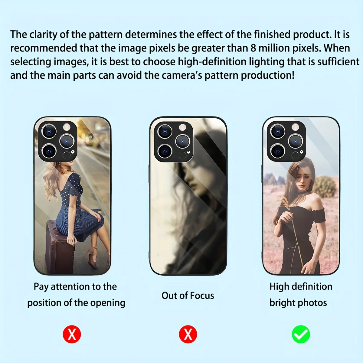Personalized Mirror Glass Phone Case with Custom Photo and Unique Bumper Design