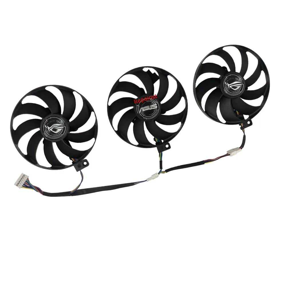 3Pcs/Set,T129215Su,Pld09210S12H,Fdc10H12S9-C,Gpu Cooler,Ventilatore Per Schede Grafiche,Per Asus Rog Strix Rtx 2080 Ti Gaming,Per Asus Rog-Strix-Rx 57